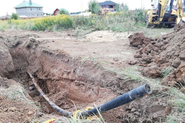 На «Кудашевском поле» в Алексине строят сети водоснабжения и водоотведения