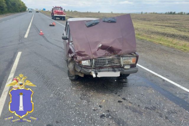 В ДТП на трассе под Ульяновском пострадал 89-летний водитель ВАЗа