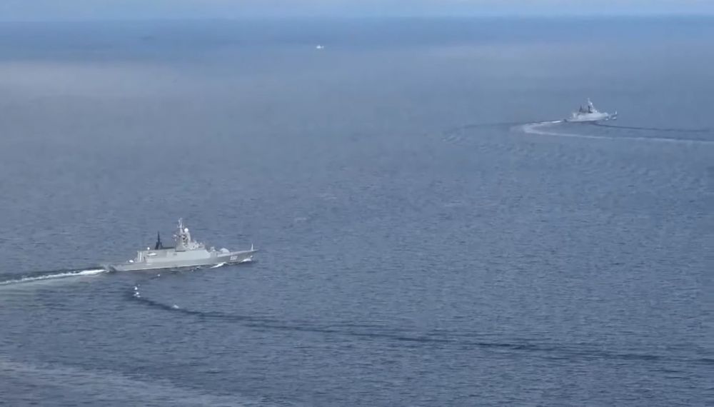 Выход кораблей и судов обеспечения Балтийского флота в море в рамках ССУ «Запад-2021»