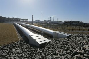 Наземная часть газопровода «Северный поток» в Германии.