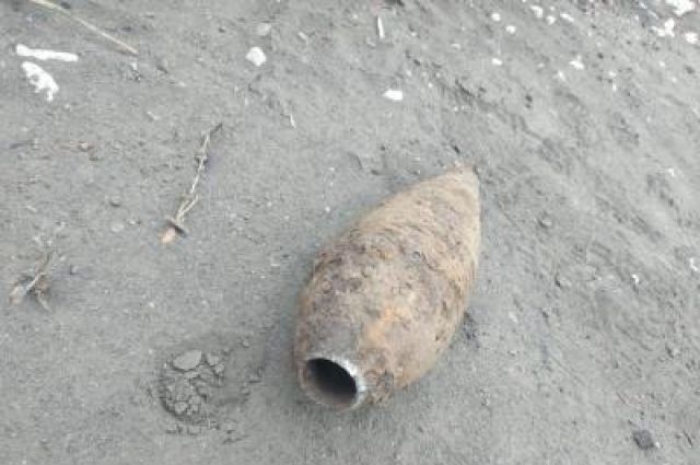 На стройке в Рязани найден корпус минометной мины времен ВОВ