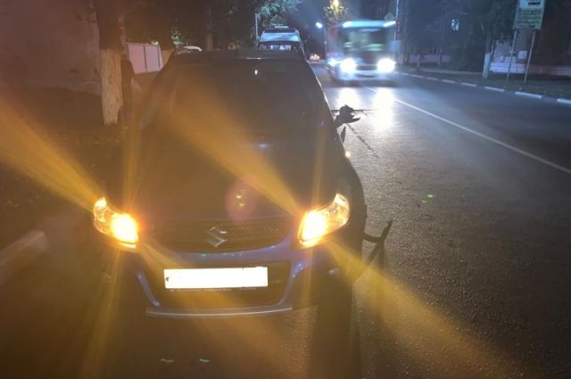 В Рязани на улице Октябрьской автомобиль Suzuki сбил 28-летнего пешехода