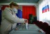Во время голосования на выборах депутатов Государственной Думы РФ в селе Тарбагатай (Республика Бурятия)
