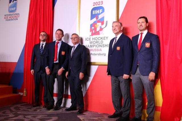 В Петербурге показали логотип чемпионата мира по хоккею