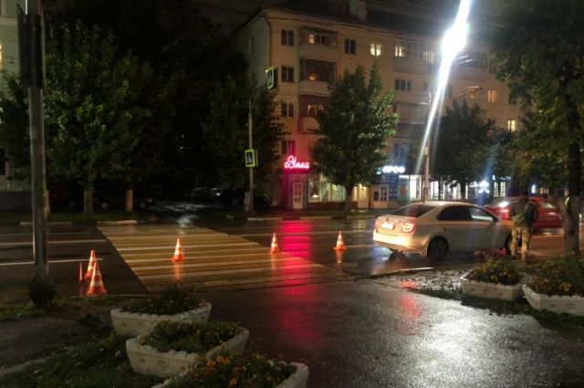 В Рязани на улице Циолковского сбили женщину с 7-летней девочкой