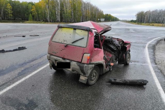 Пенсионер на «Оке» погиб при ДТП с грузовиком в Новосибирской области