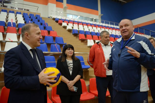 Мурат Кумпилов посетил тренировку команды «Динамо-МГТУ»