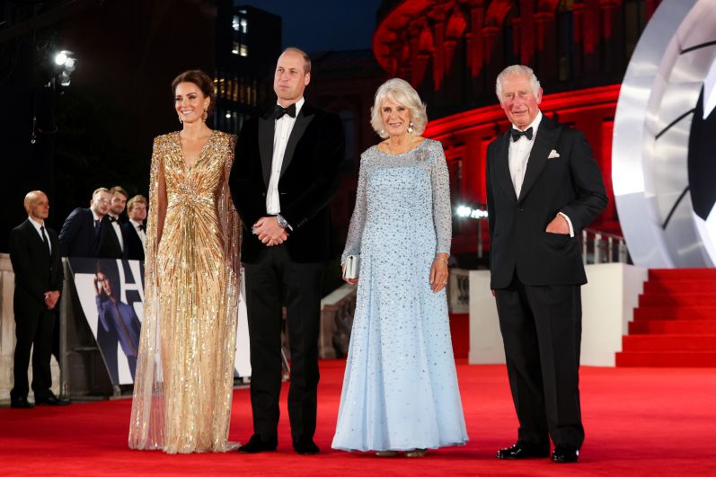 Герцогиня Кембриджская Кэтрин, герцог Кембриджский Уильям, герцогиня Корнуольская Камилла и принц Уэльский Чарльз (слева направо)
