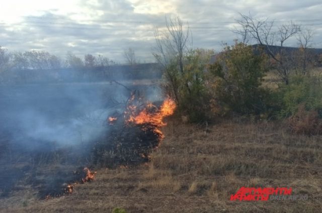 В Оренбургской области обострилась пожароопасная ситуация