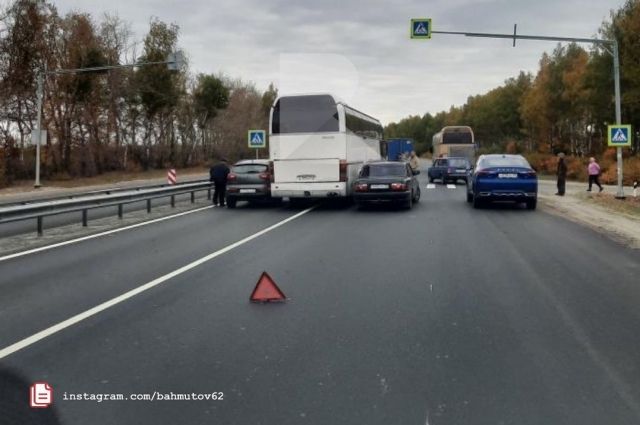 В Рязанской области в ДТП попал автобус
