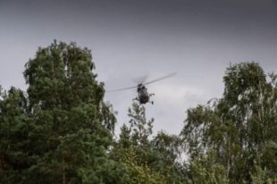 Военные вертолеты Польши будут патрулировать границу с Беларусью.