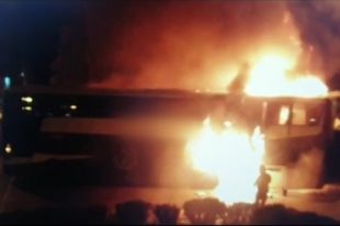 В Польше горел автобус с украинцами.