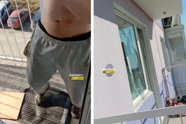Пьяный мужчина в крови залез на балкон к молодой соседке в Новосибирске