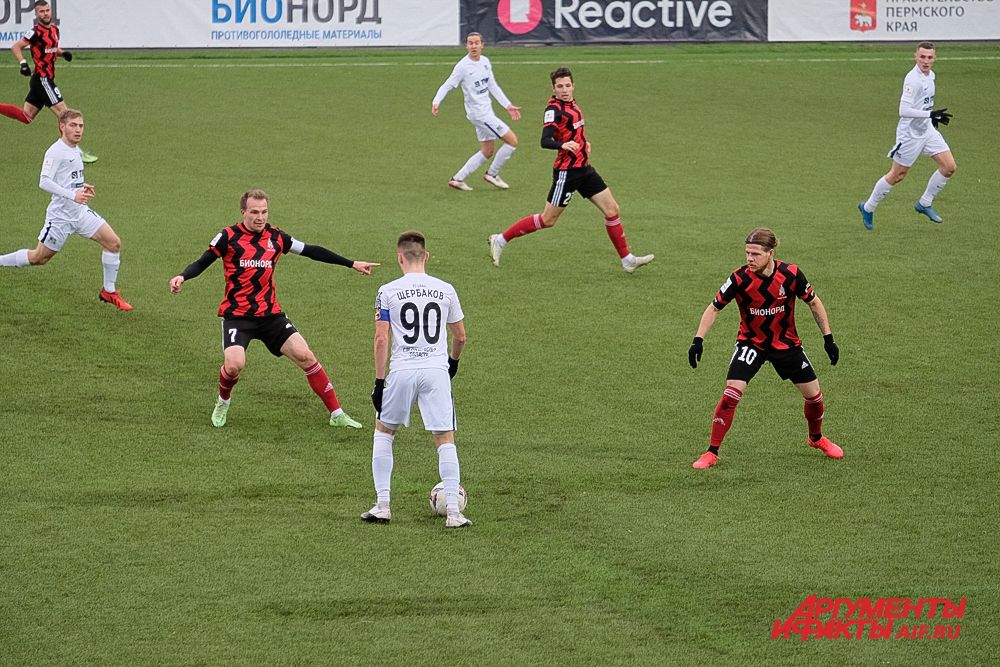 Футбольный матч «Амкар Пермь» – «Урал-2» в Перми.