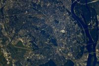 Астронавт сфотографировал Киев из космоса.