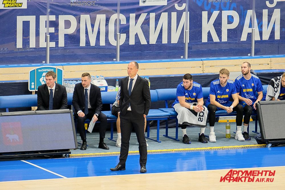 Баскетбольный матч «Парма-Париматч» - «Опава» в Перми.