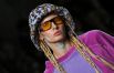Модель во время показа новой коллекции Masha Tsigal на Mercedes-Benz Fashion Week Russia в Музее Москвы