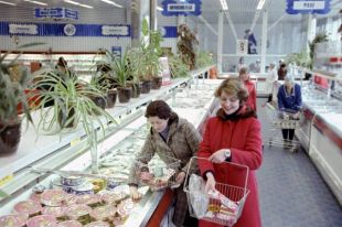 Специализированный магазин «Океан» на проспекте Мира в Москве, 1979 год.