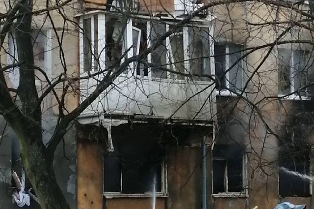 Взрыв бытового газа стали причиной пожара в жилом доме в Балтийске