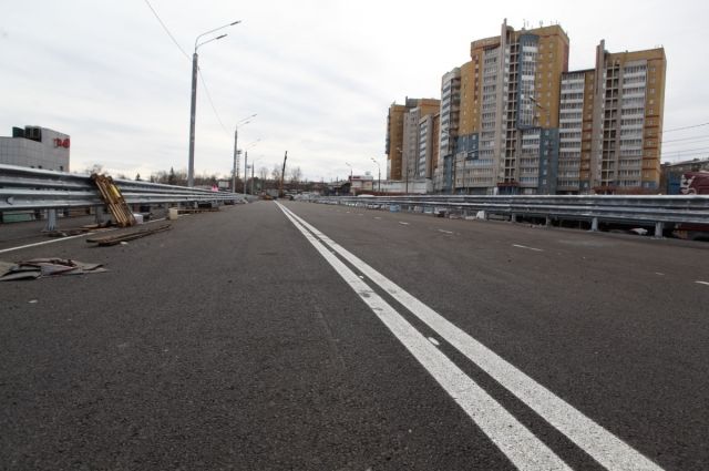 Первую половину путепровода на Джамбула в Иркутске готовят к открытию