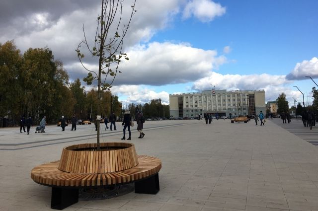 В начале ноября завершатся работы эспланады на Центральной площади Ижевска