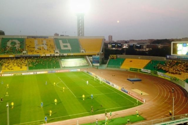 Стадион "Кубань" в августе 2016 года.