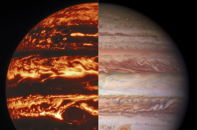 В NASA показали первое 3D изображение Юпитера