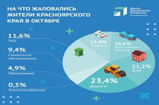 ЦУР рассказал о главных проблемах Красноярска за октябрь по мнению жителей города.
