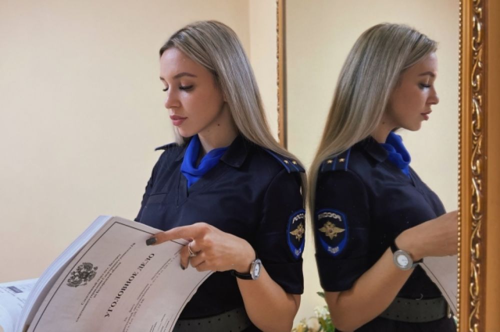 Следователь отдела №4 УМВД России по Белгороду, лейтенант юстиции Мария Спицина, 24 года.