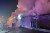 В Киеве произошел пожар в ресторане.