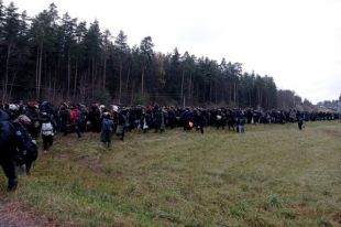 В Беларуси колонна мигрантов движется к польской границе: подробности
