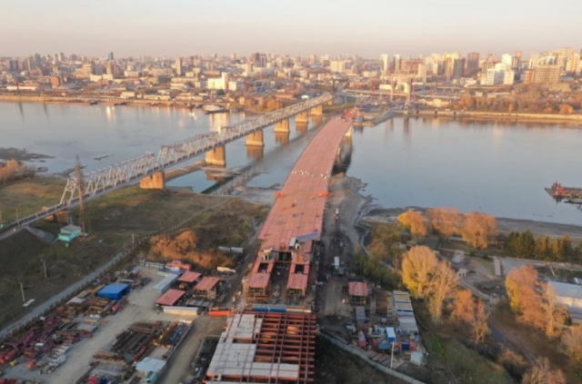 Движение по 2-му съезду четвертого моста откроют в декабре в Новосибирске