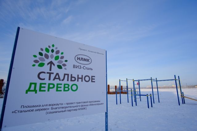 «Стальное дерево» помогло открыть воркаут-площадку в Екатеринбурге