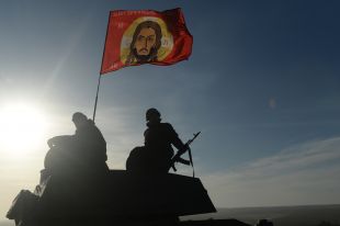 Отвод колонны самоходных артиллеристских установок