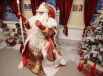 Дед Мороз во время презентации «Поезда Деда Мороза», представленного холдингом «РЖД» на Казанском вокзале