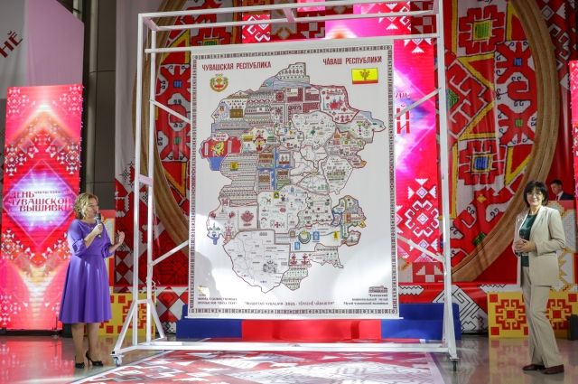 По примеру Чувашии в стране к 12 июня изготовят вышитую карту России