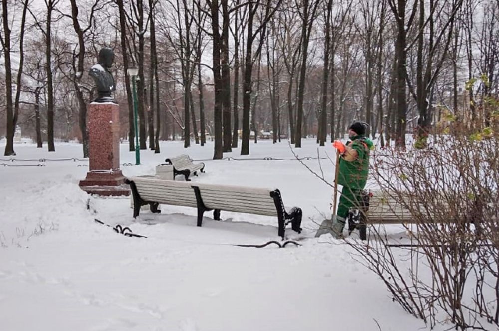Задумываются о вечном в тишине Таврического парка...
