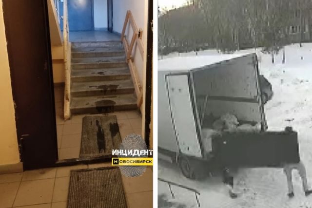 В Новосибирске трое неизвестных украли дверь в подъезд жилого дома