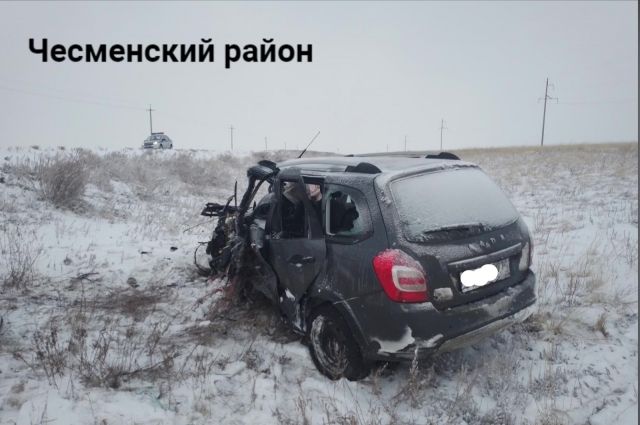 Водитель погиб в ДТП с тремя авто в Челябинской области