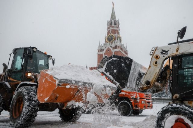 Снегопад в Москве и Подмосковье