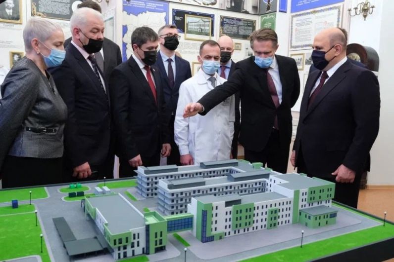 Михаил Мишустин посетил краевую инфекционную больницу в Перми. 