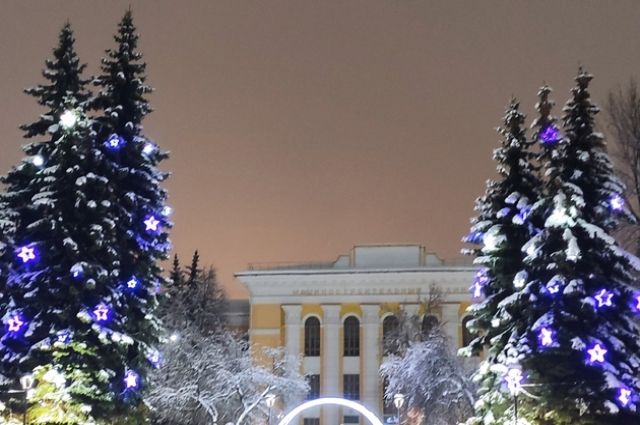 Новогодние ели установили в Сормовском районе Нижнего Новгорода