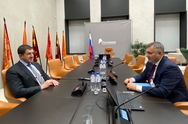 Президент «Ростелекома» и Игорь Кобзев обсудили цифровизацию Приангарья