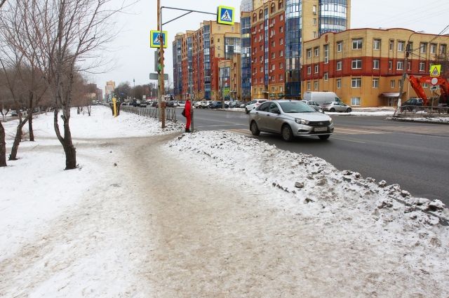 Мэр Рязани Елена Сорокина раскритиковала качество уборки снега на тротуарах