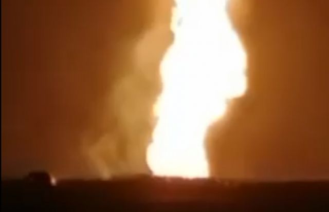 Причиной пожара на газопроводе на юге Ставрополья стал подземный взрыв
