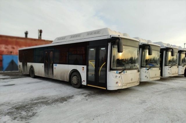 В Омск поступили ещё три новых экологичных автобуса