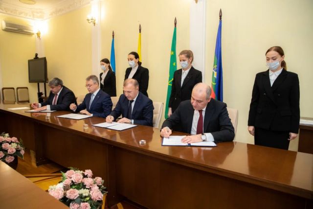 Подписание соглашения между Адыгеей, КЧР, КБР и Ставропольем