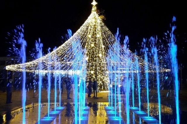 В одном из городов Краснодарского края появился музыкальный фонтан