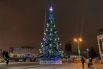 Главная городская елка на Театральной площади в Краснодаре.