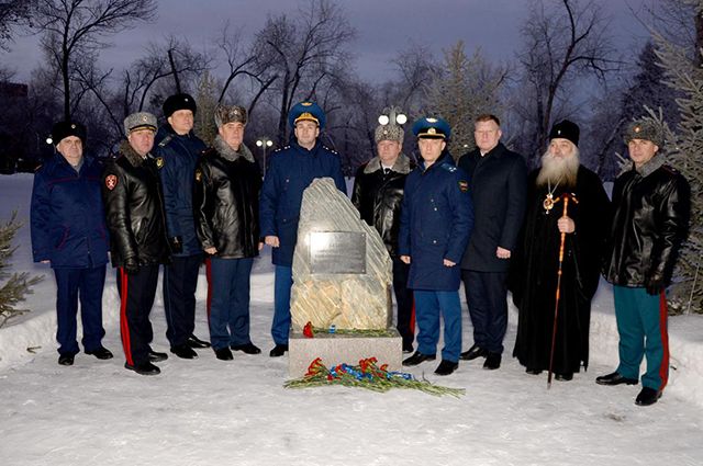 Открытие памятного знака в Барнауле